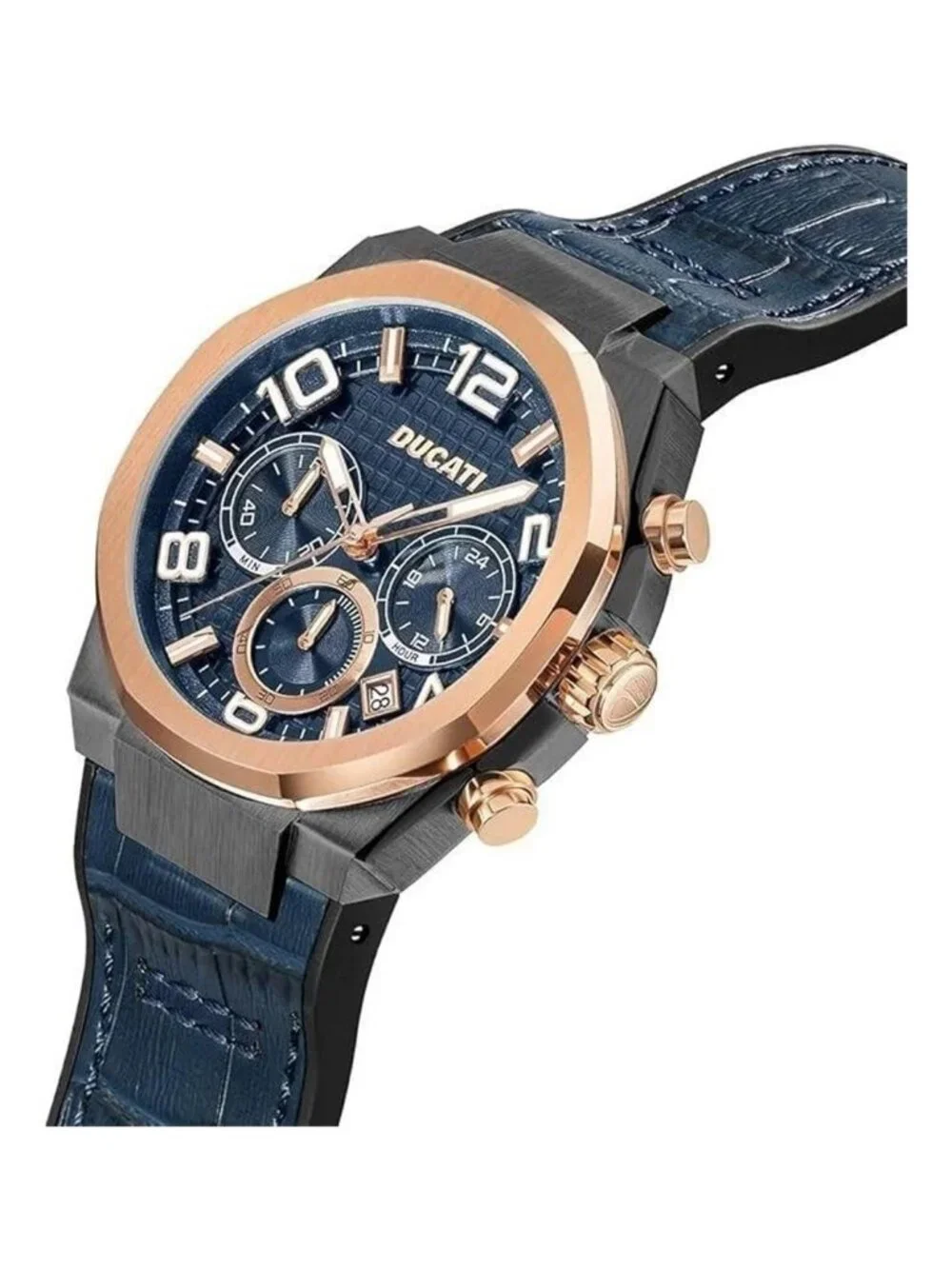 NWT Ducati Chronograph Quartz Blue Dial Men's Watch